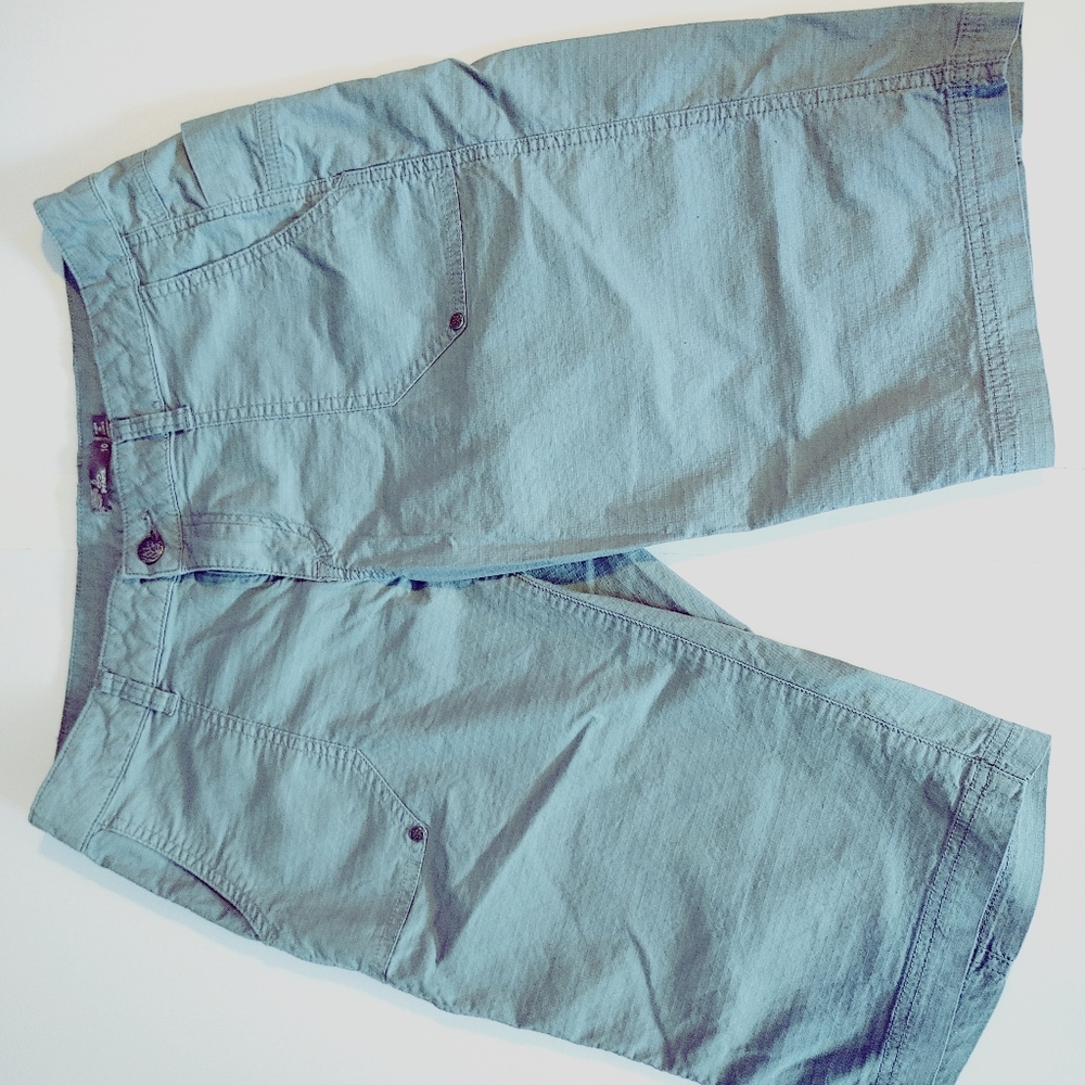 Prana blue/gray shorts Sz 10
